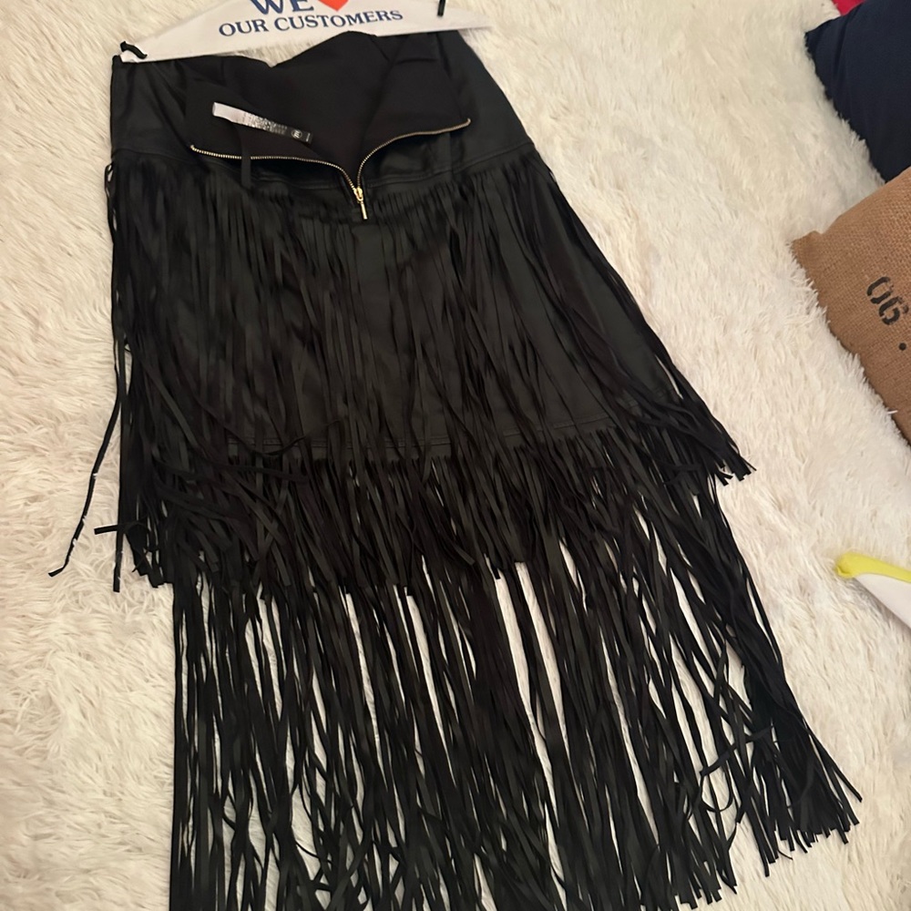 Black Fringe skirt